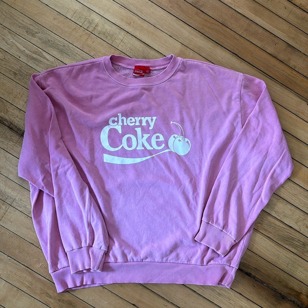 PINK CHERRY COKE SWEATSHIRT